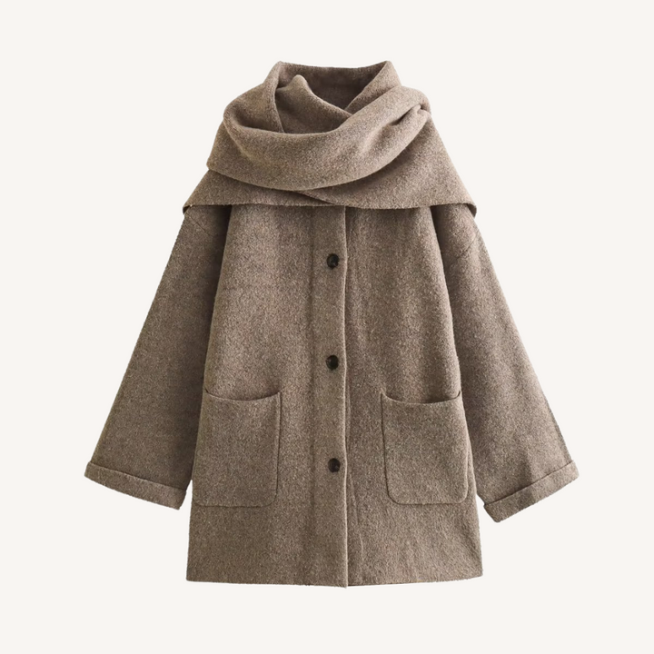Betje | Warm Sjaalvest met Kraag