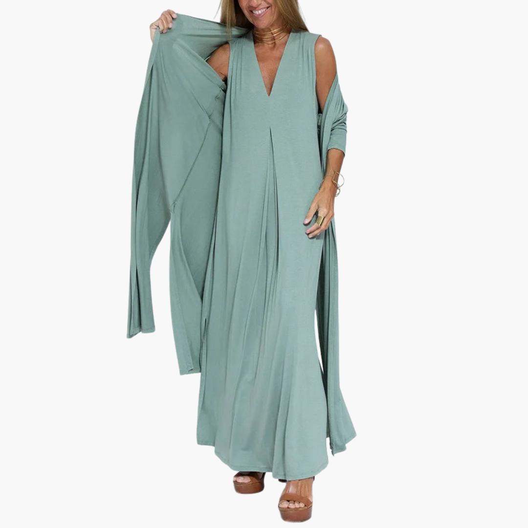 Jannetje | Elegante Mouwloze Maxijurk