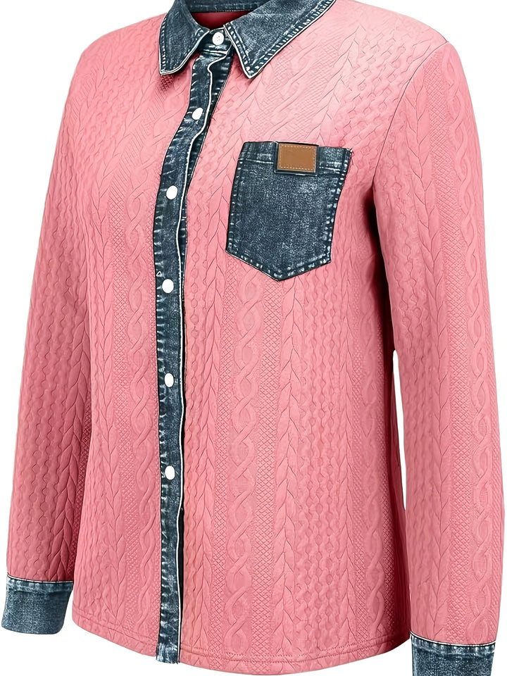 Greta | Verfijnd Vest met Contrastdetails
