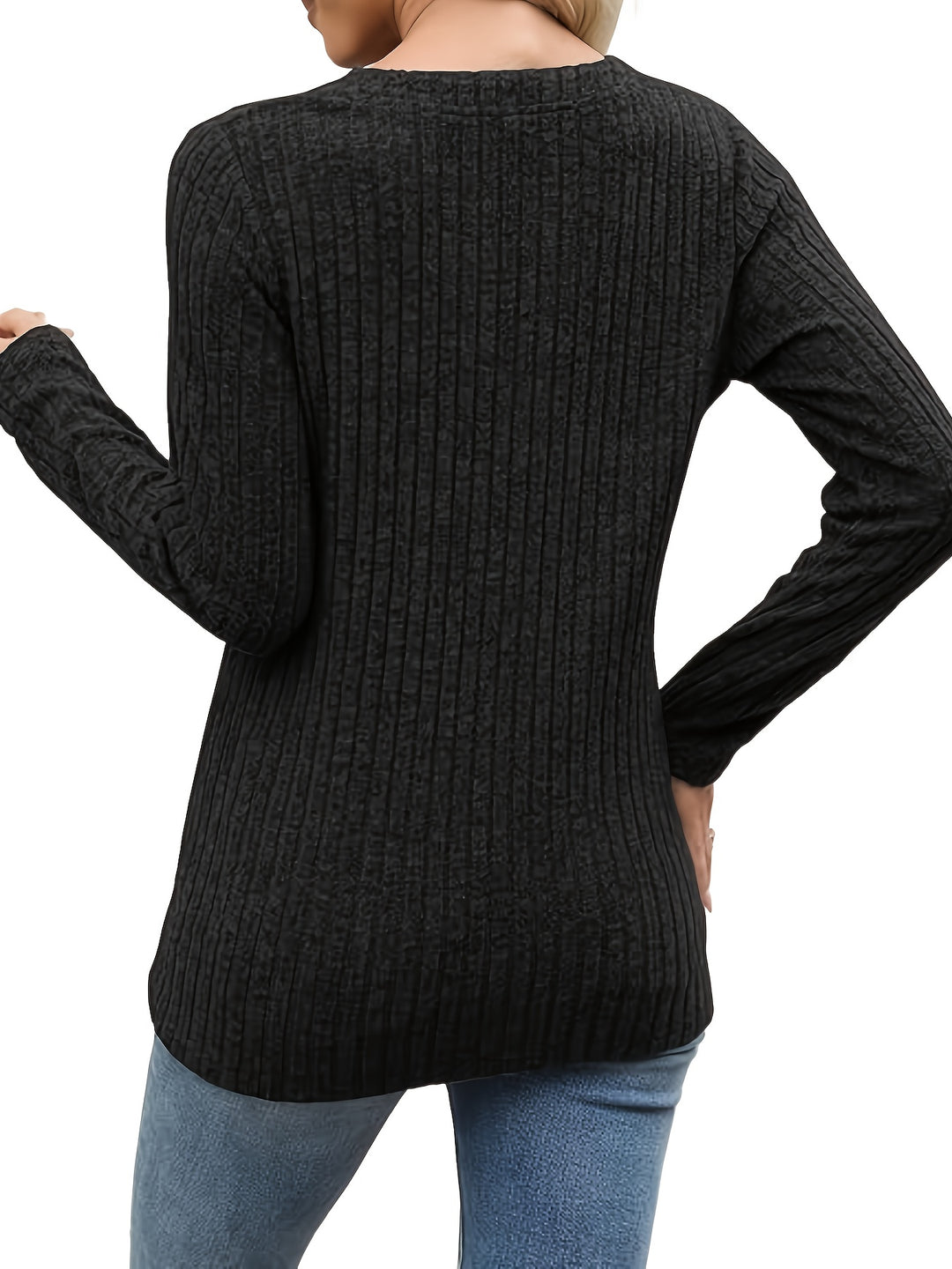Margreet | Geribbelde Top met V-hals