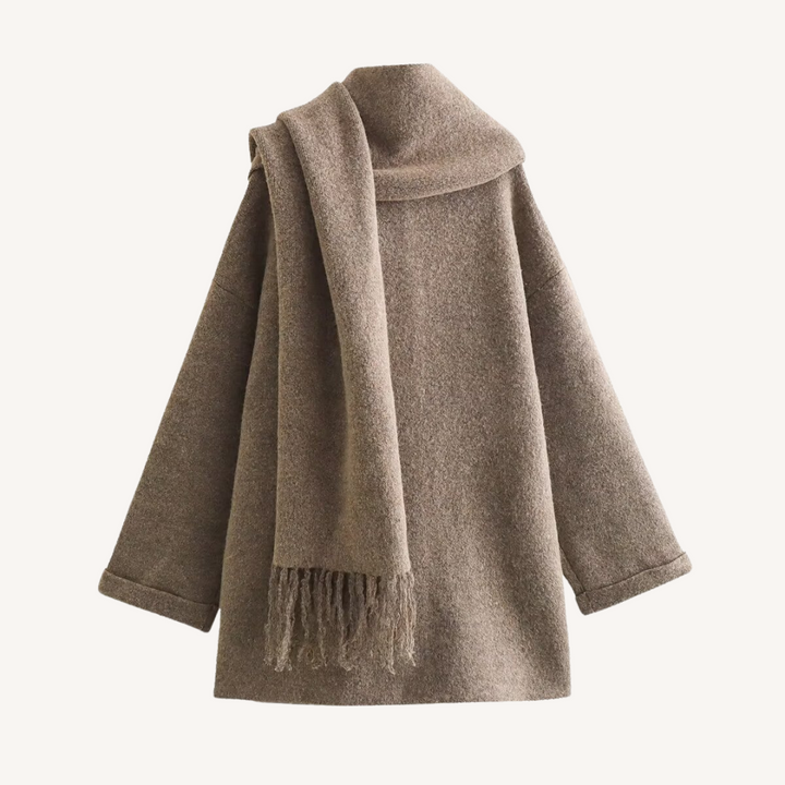 Betje | Warm Sjaalvest met Kraag