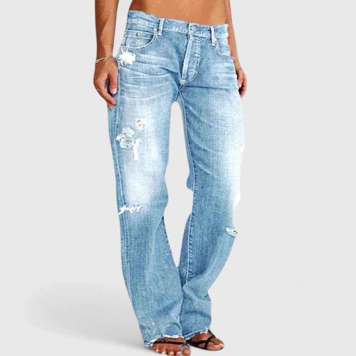 Yolanda | Soepele Rechte Jeans