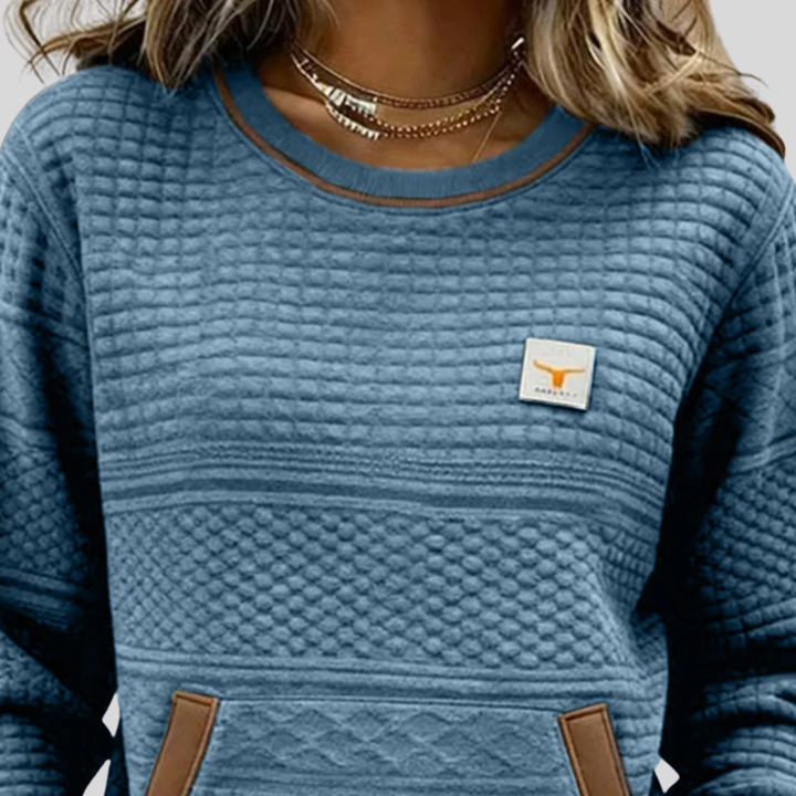 Roelie | Zachte Colorblock Sweater