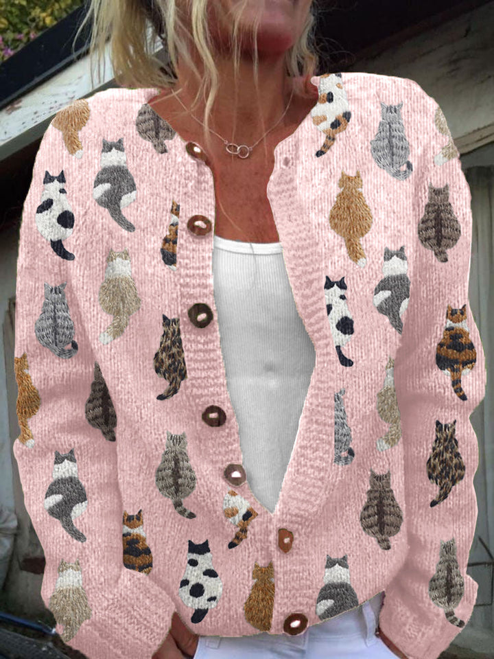 Agnes | Speels Kattenprint Vest