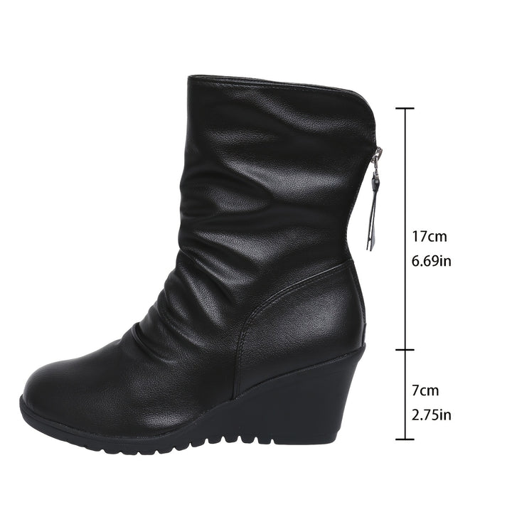 Marlou | Elegante Gesloten Enkellaarzen met Sleehak