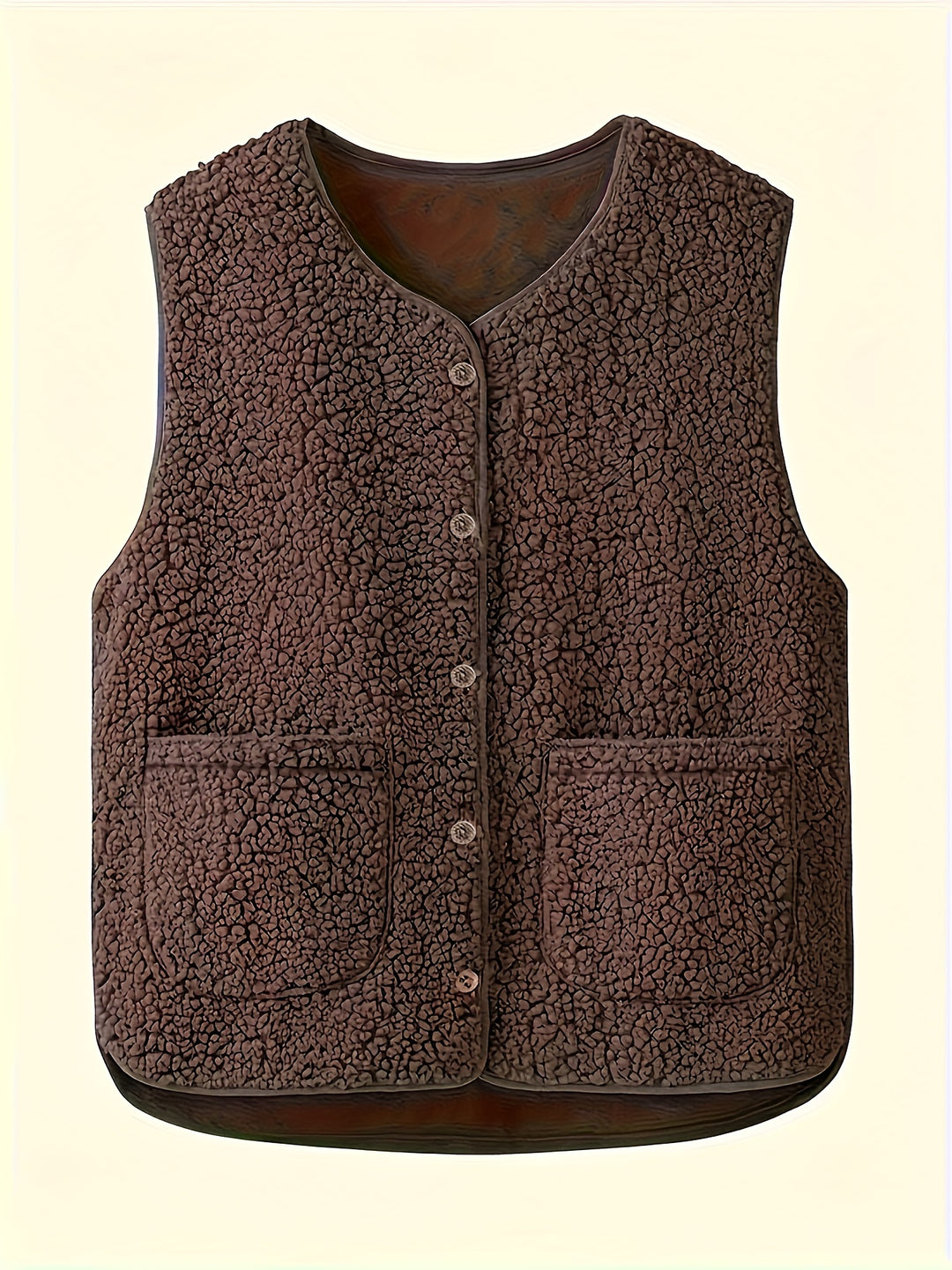 Gerdine | Zachte Bodywarmer met Knoopsluiting