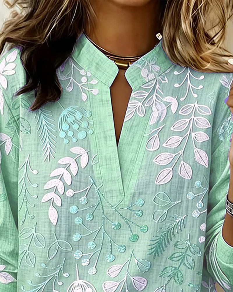 Annechien | Blouse met Botanische Print