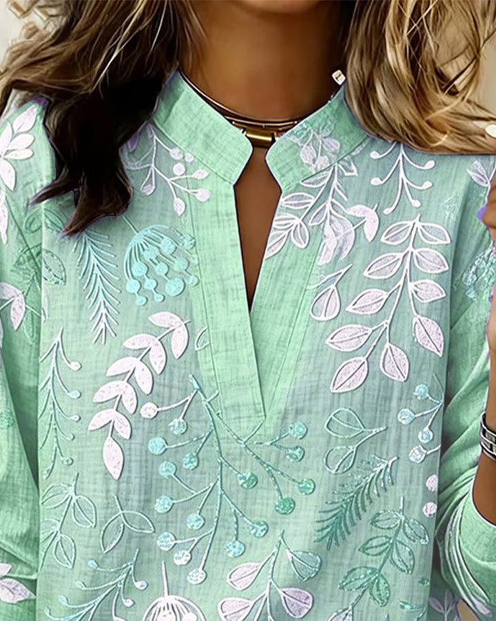 Annechien | Blouse met Botanische Print