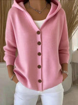 Karlijn | Warm Capuchonvest met Knoopsluiting