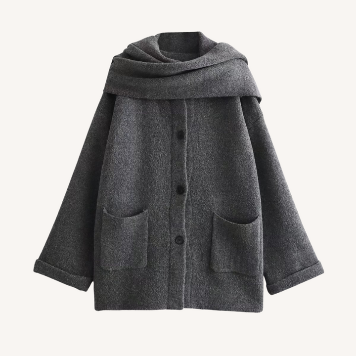 Betje | Warm Sjaalvest met Kraag
