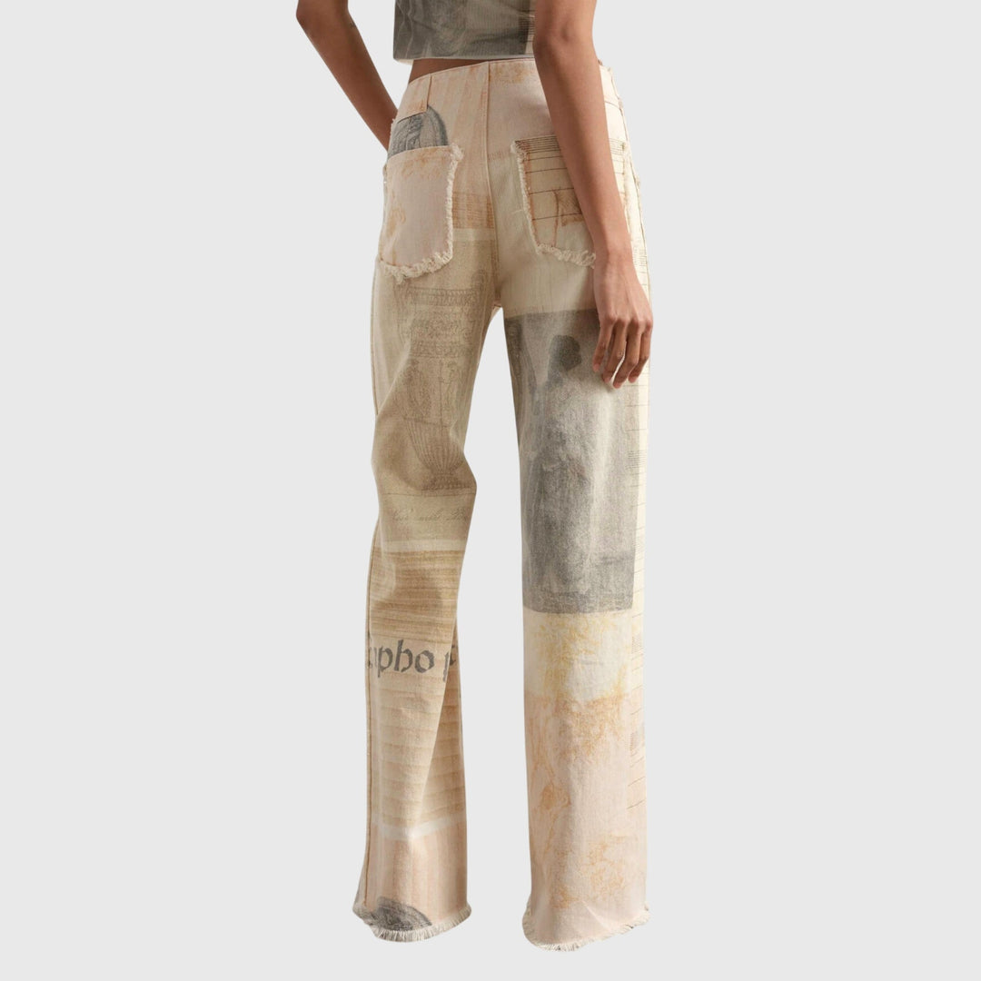 Willemien | Wijde Broek met Kunstprint