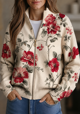 Barbara | Elegant Bloemenvest met Rits