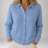 Greet | Geribbeld Vest met Kraag
