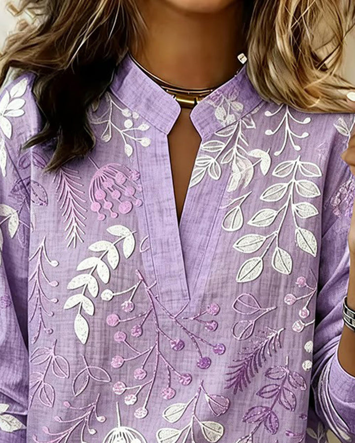 Annechien | Blouse met Botanische Print