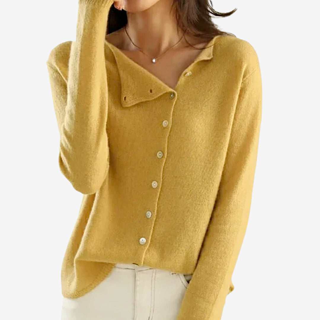 Minke | Verfijnd Vest met Knoopsluiting