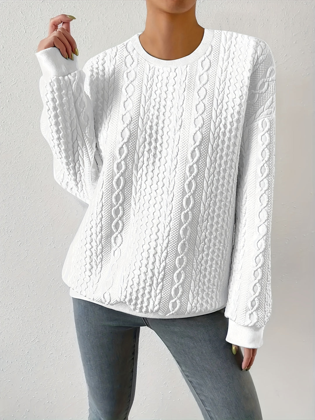 Theresia | Zacht Getextureerde Sweater