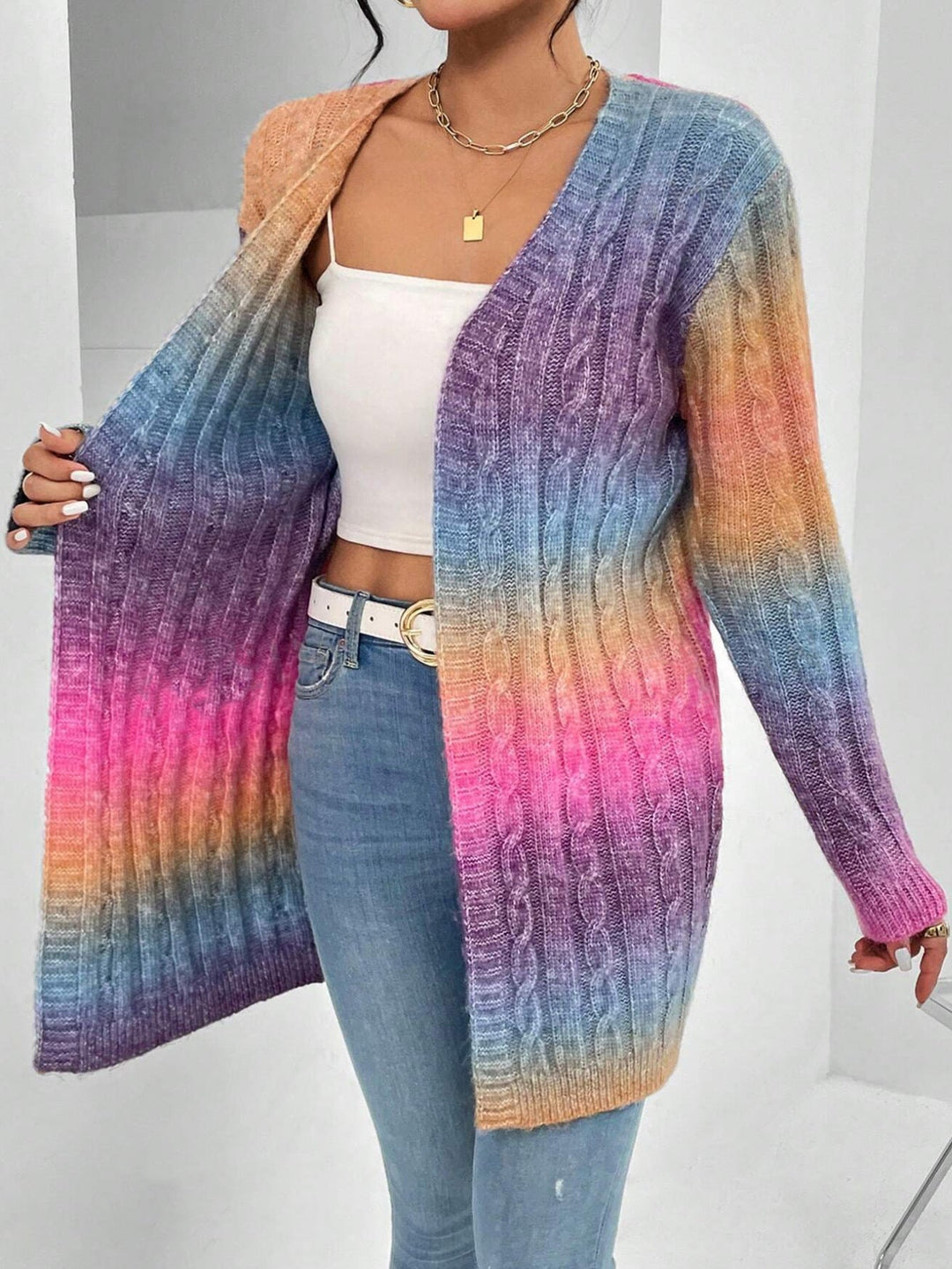 Marieke | Lang Openvallend Vest