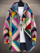 Johanna | Zacht gevoerd vest met kunstzinnige print