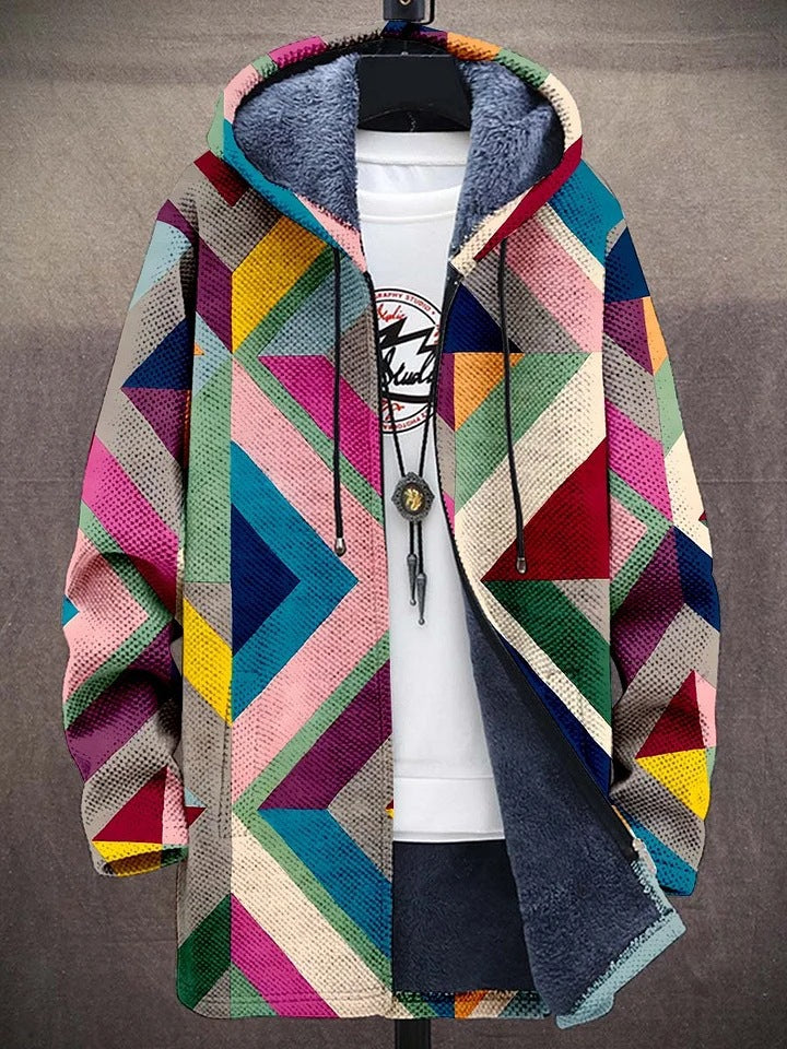 Johanna | Zacht gevoerd vest met kunstzinnige print