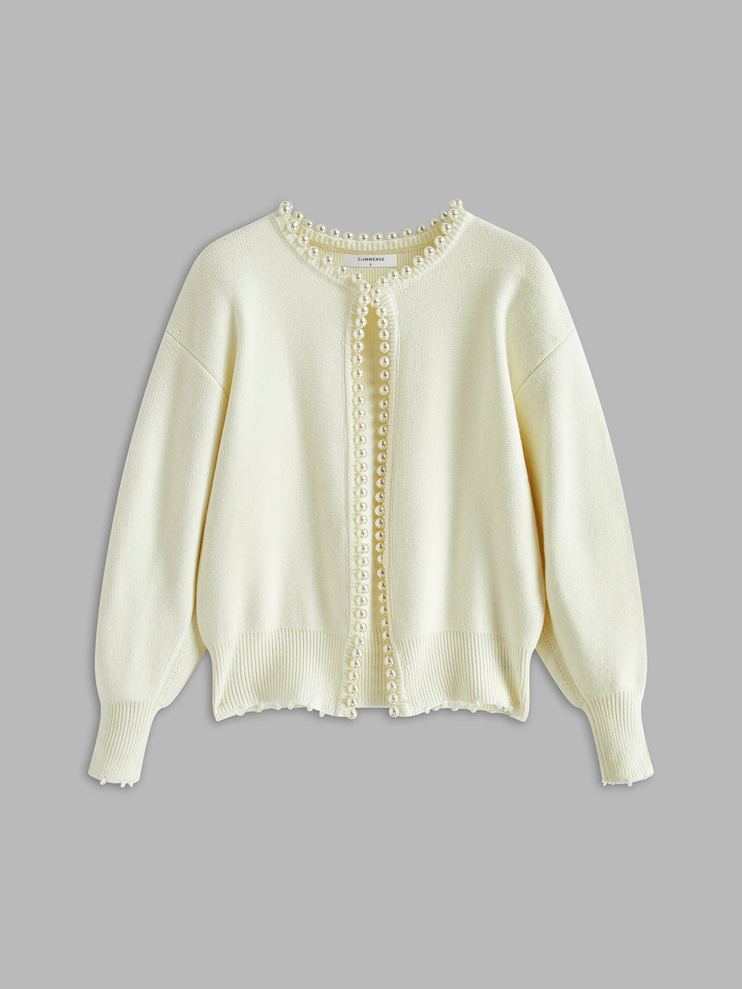 Eveline | Verfijnd Vest met Parelrand