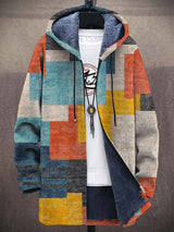 Judith | Warme Capuchoncardigan met Kunstprint