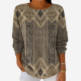 Truus | Sierlijke Top met Print