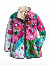 Bea | Sierlijke Bloemenjas met Bloemenprint