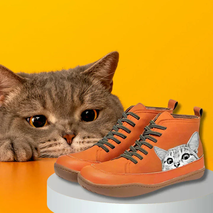 Esther | Comfortabele Kattenprint Sneakers