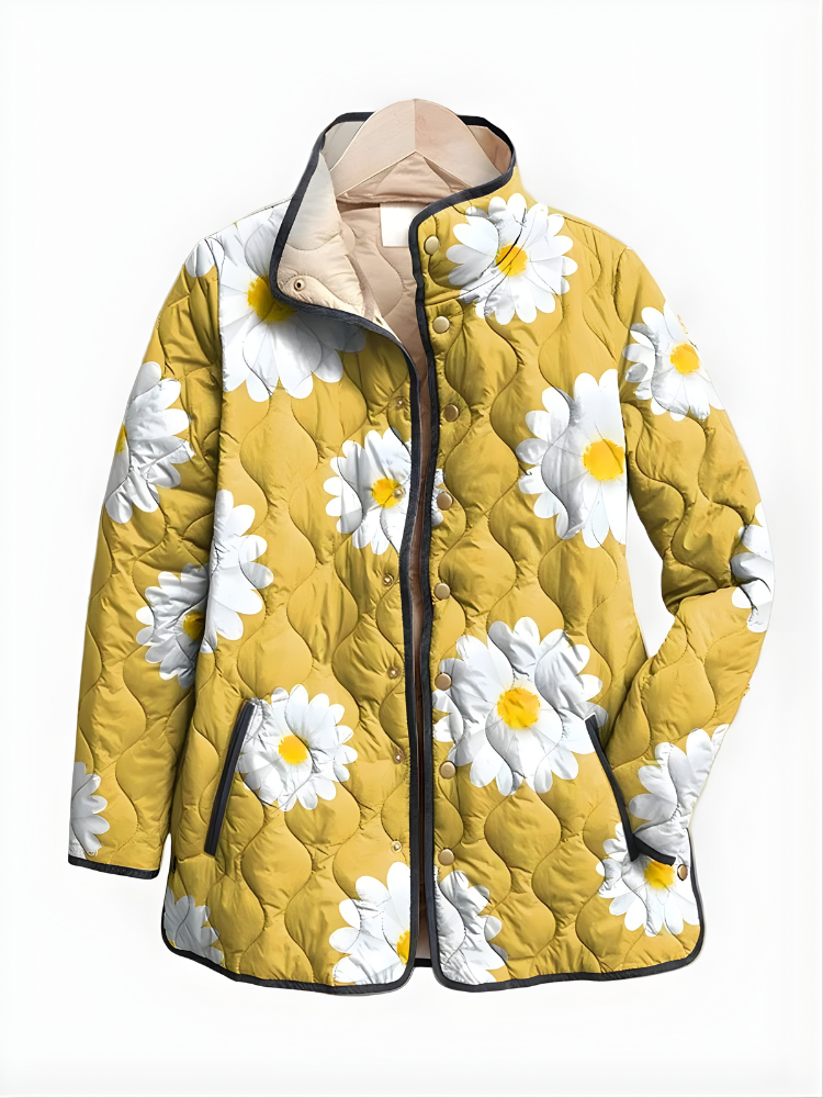Floortje | Gewatteerde Jas met Bloemenprint