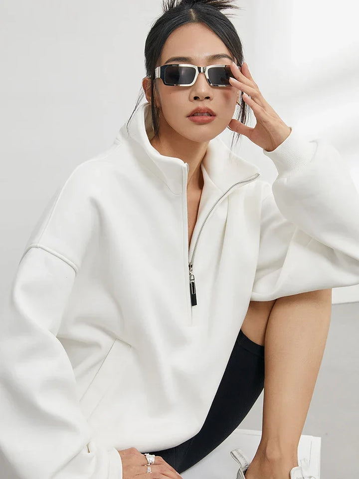 Lysanne | Oversized Half-Zip Trui