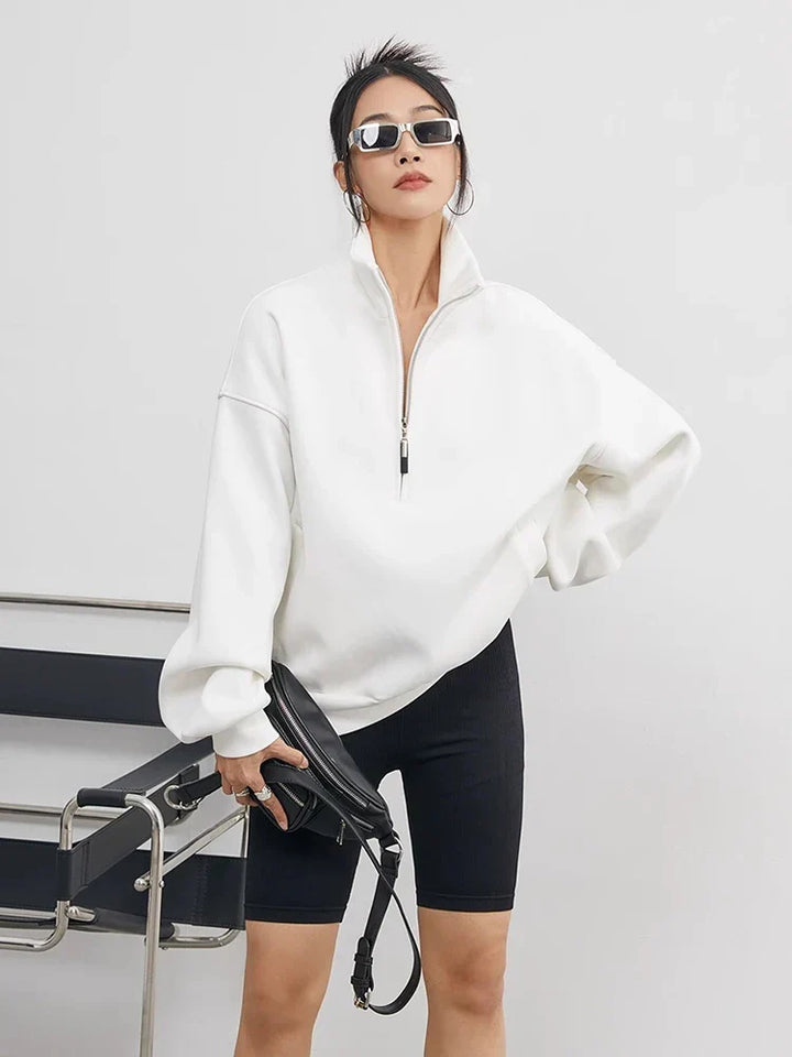 Lysanne | Oversized Half-Zip Trui
