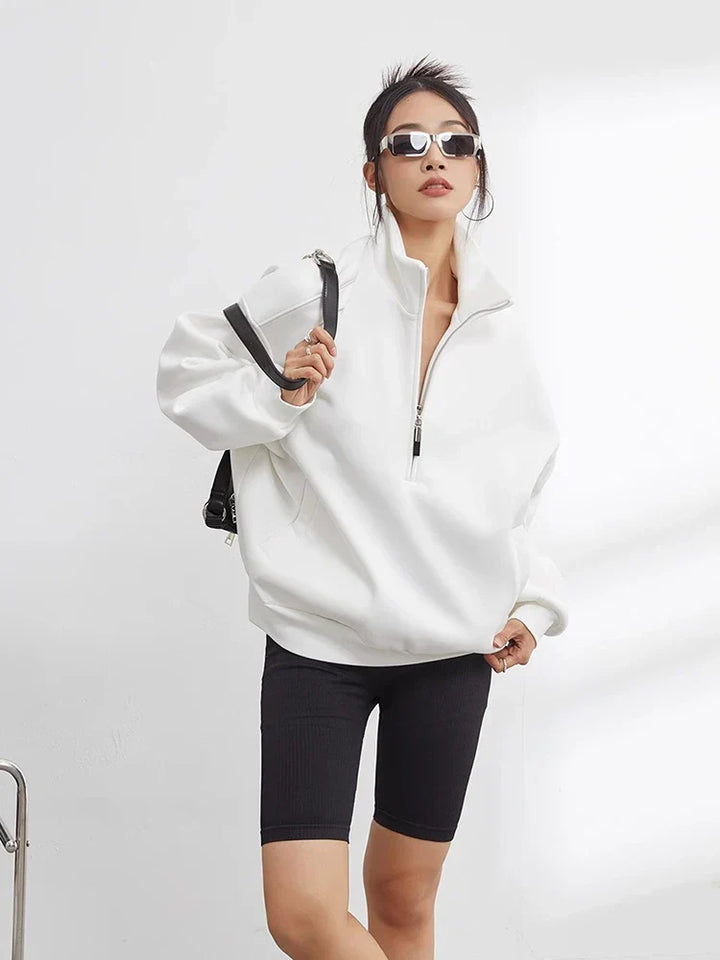 Lysanne | Oversized Half-Zip Trui