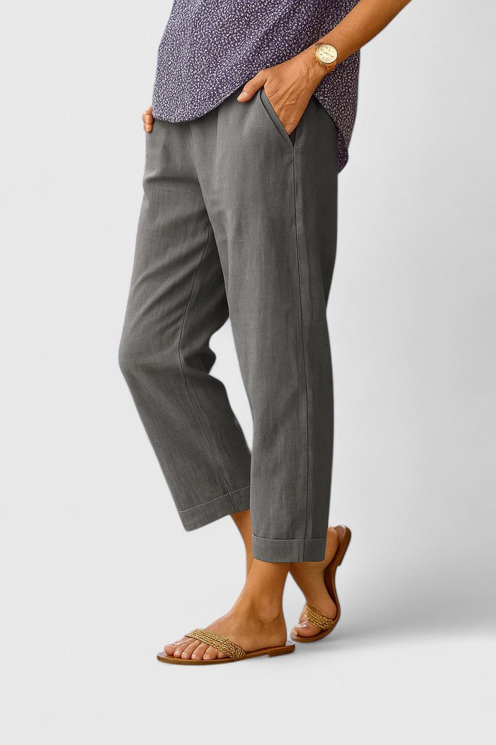 Thea | Verfijnde Cropped Broek