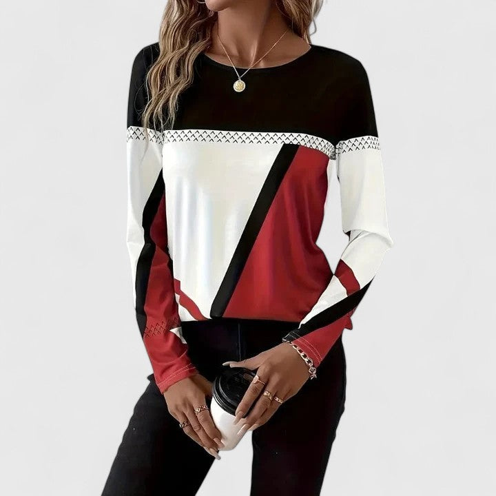 Isa | Elegante Colourblock Top