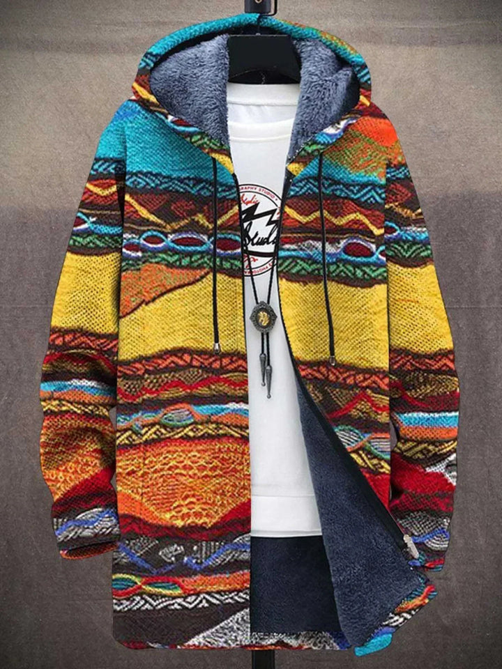 Hetty | Kleurrijk Vest met Capuchon