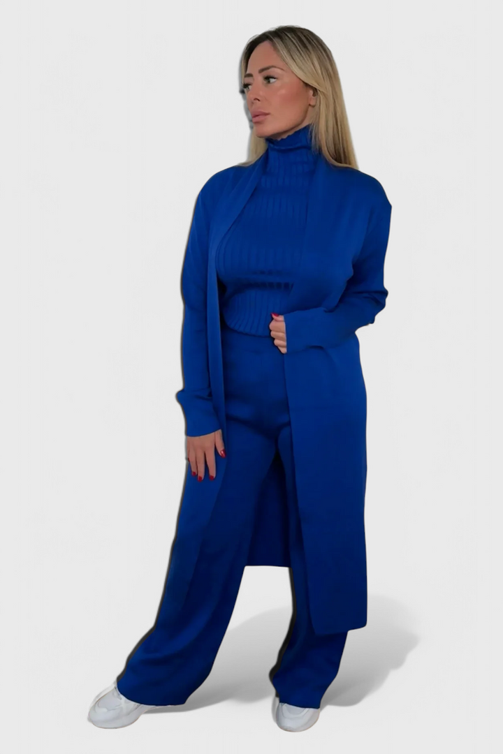 Elke | Elegante Driedelige Gebreide Set