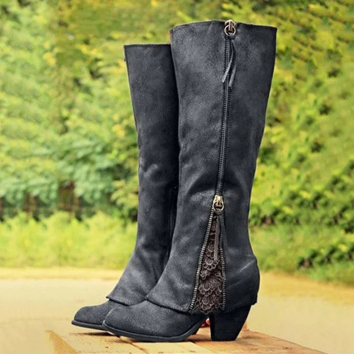 Adriana | Sierlijke Hoge Western Laarzen