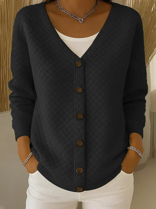 Marja | Gewatteerd Vest met Knopen
