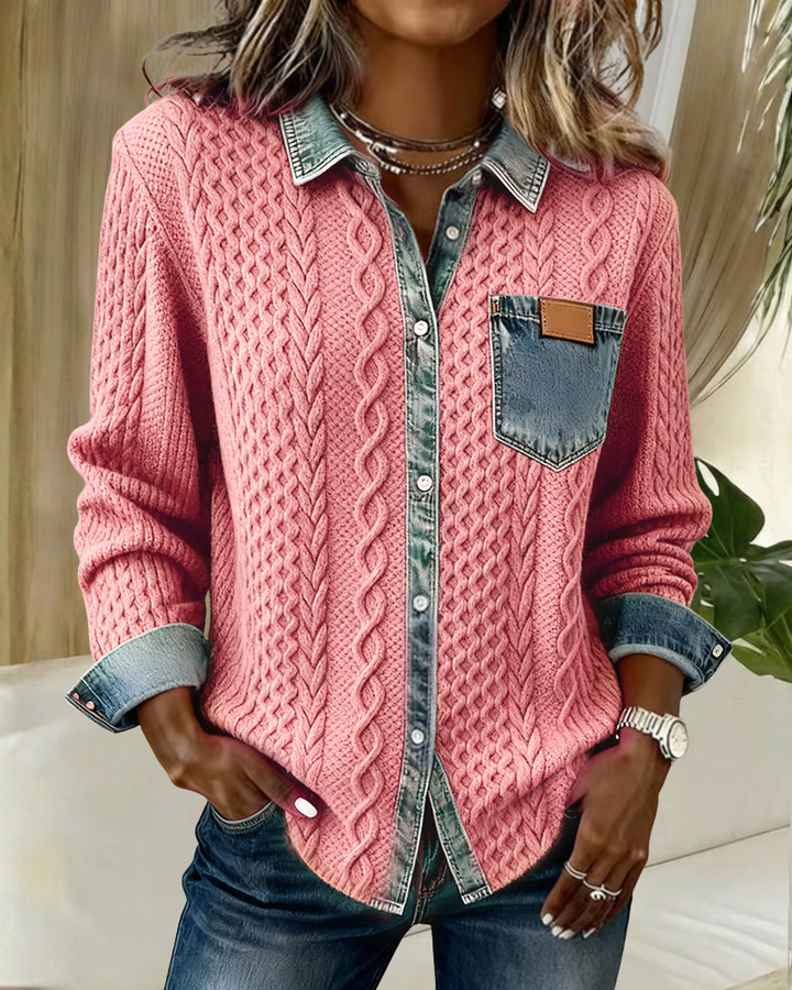 Tine | Verfijnd Gebreid Overshirt
