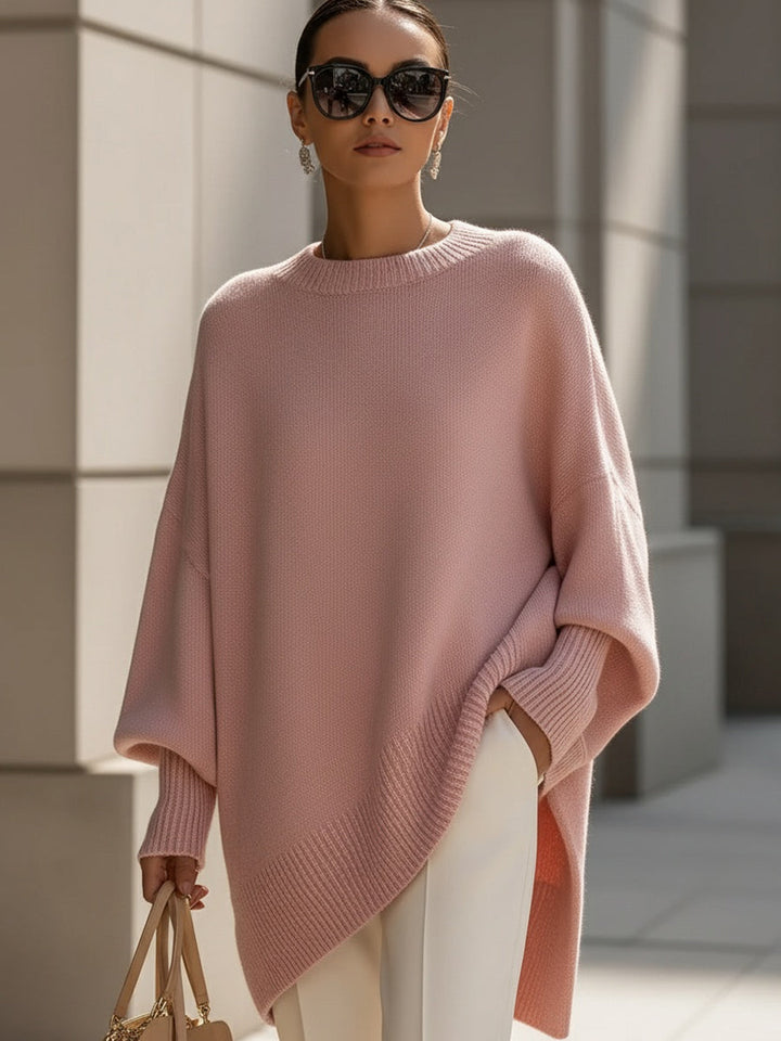 Harmina | Oversized Gedrapeerde Trui