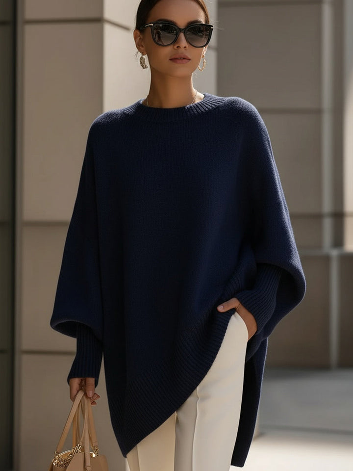 Harmina | Oversized Gedrapeerde Trui
