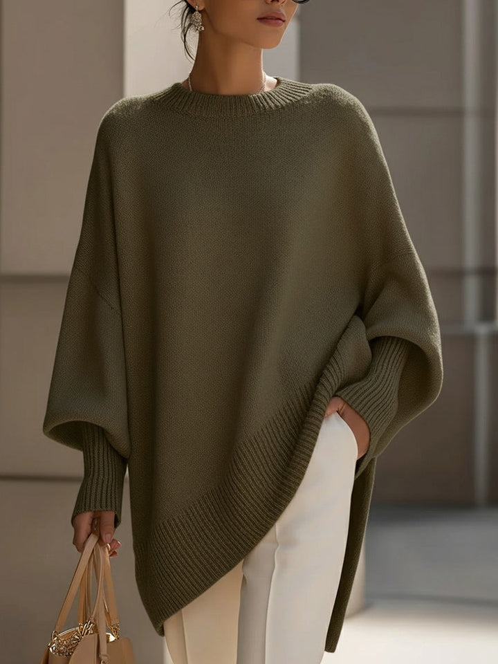 Harmina | Oversized Gedrapeerde Trui
