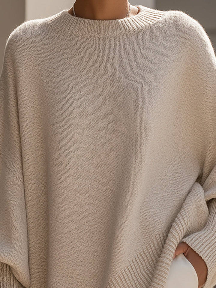 Harmina | Oversized Gedrapeerde Trui