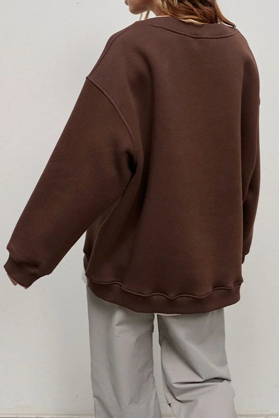 Bente | Ruimvallende Sweater met Ronde Hals