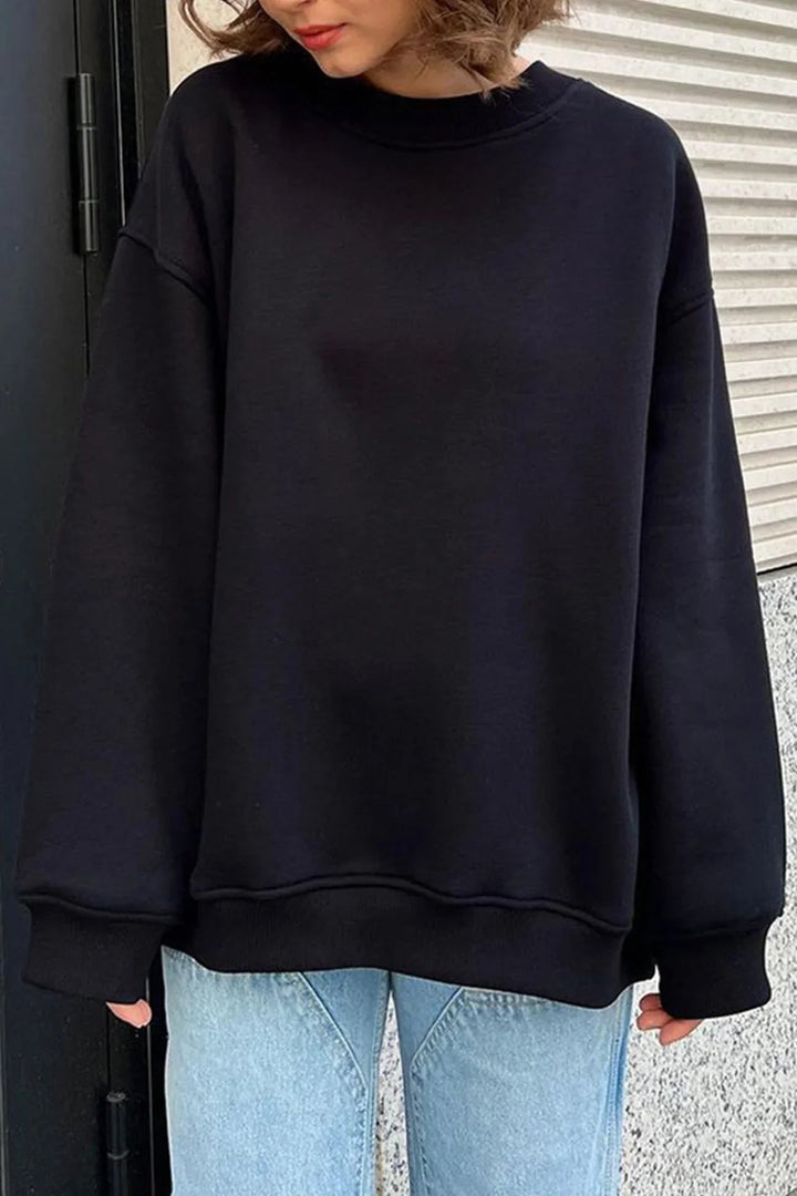 Bente | Ruimvallende Sweater met Ronde Hals