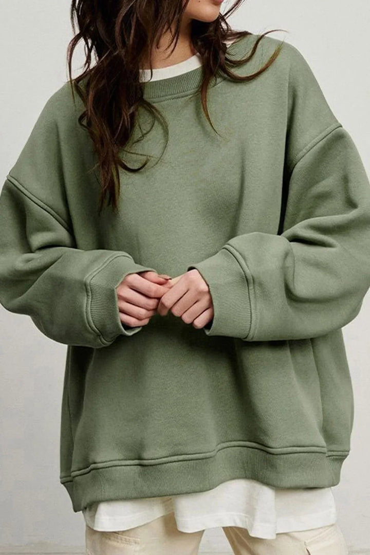Bente | Ruimvallende Sweater met Ronde Hals