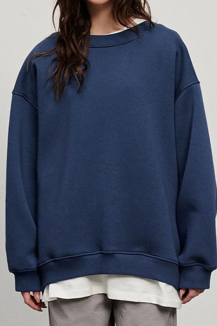 Bente | Ruimvallende Sweater met Ronde Hals