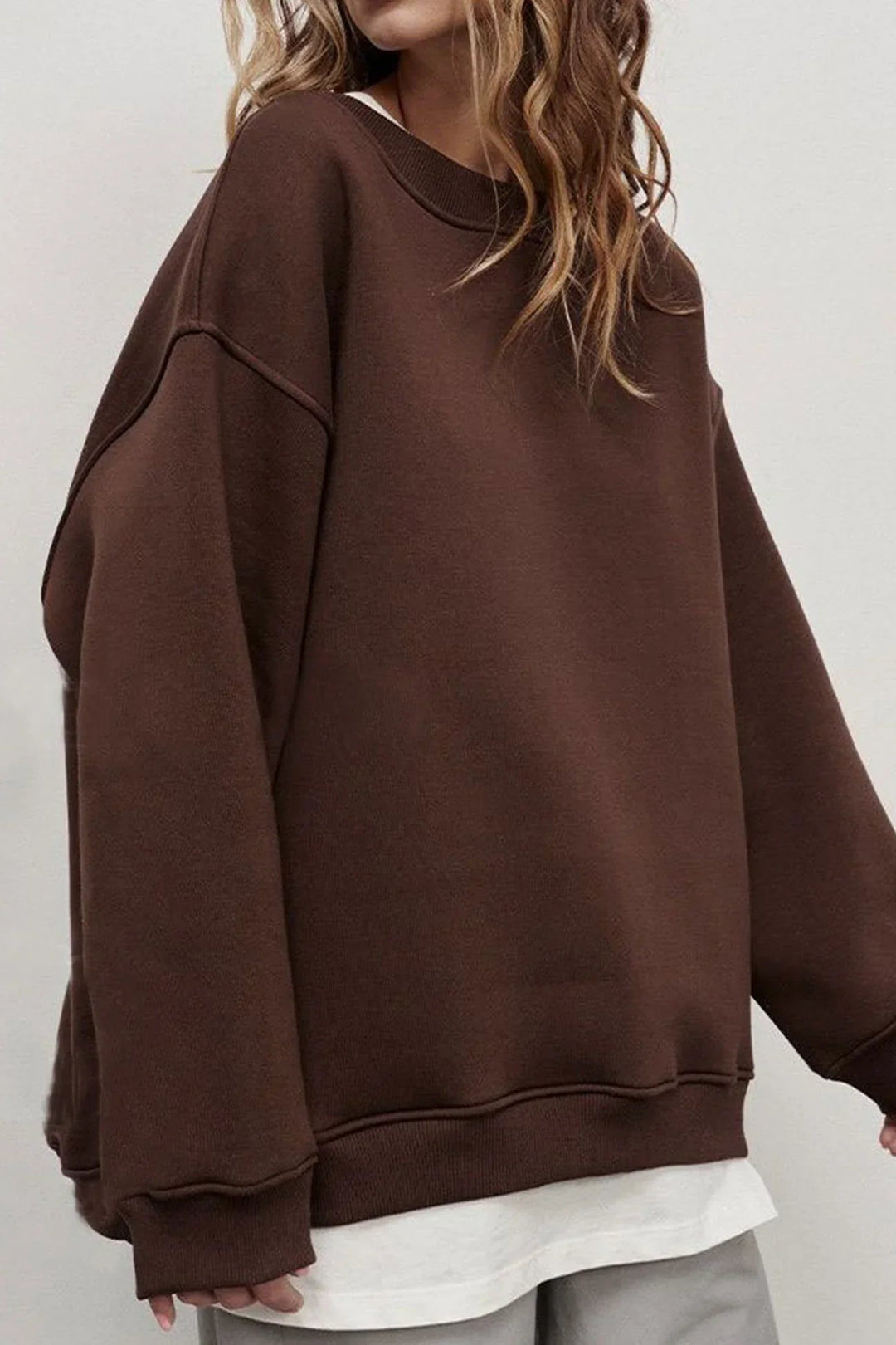 Bente | Ruimvallende Sweater met Ronde Hals
