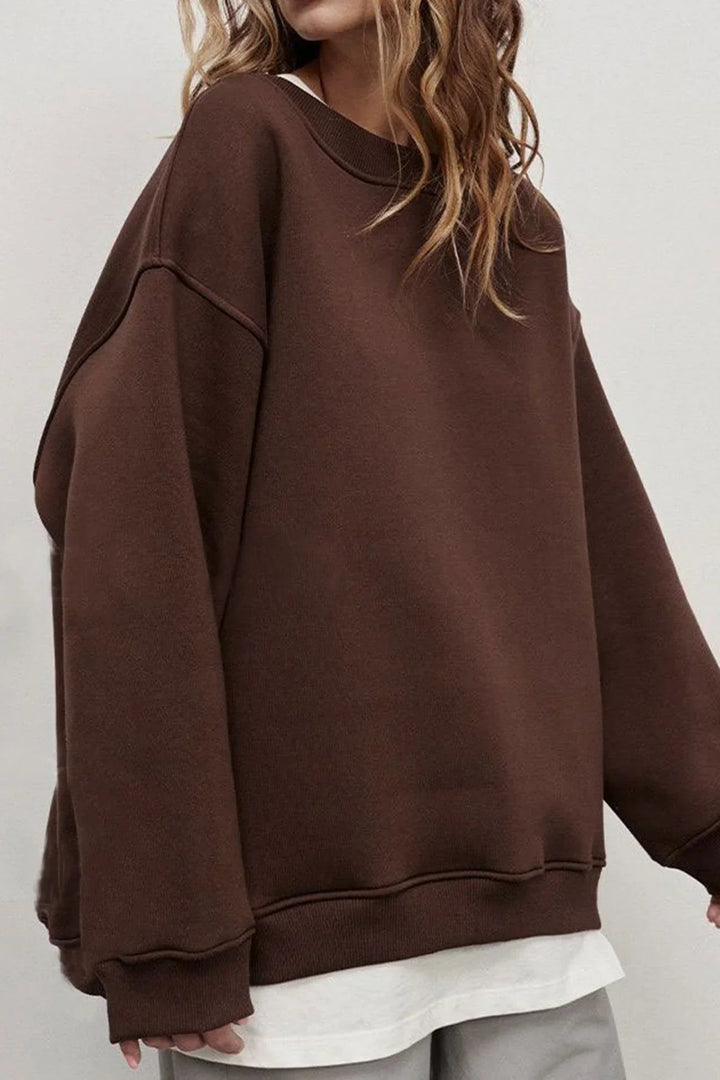 Bente | Ruimvallende Sweater met Ronde Hals