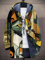 Els | Kunstzinnige capuchoncardigan met warme voering